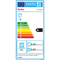 Four intégrable multifonction 77l 60cm a pyrolyse inox - ed36541x - AMICA