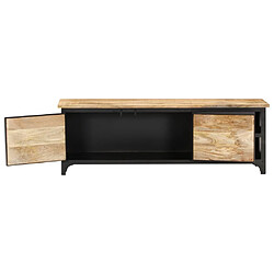 Acheter Maison Chic Meuble TV scandinave - Banc TV pour salon 120x30x40 cm Bois massif de manguier -MN17634