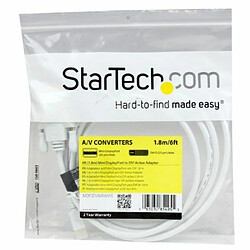 Acheter StarTech.com Câble Adaptateur Mini DisplayPort vers DVI-D Actif 1,8 m - Convertisseur Mini DP Mâle vers DVI Mâle 2560 x 1600 - Blanc