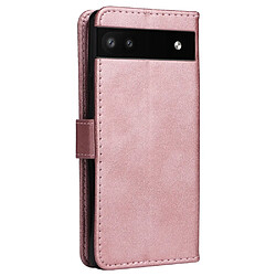 Acheter Htdmobiles Housse pour Google Pixel 6a 5G - etui coque pochette portefeuille + film ecran - ROSE