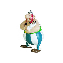 Plastoy Asterix - Figurine Obelix tenant Idefix 8 cm