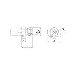 Porte-outil VDI, forme E4 40xER32 FORTIS