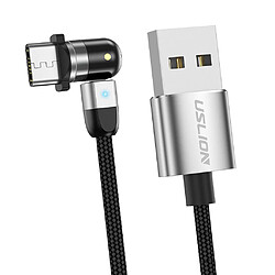 540 Câble USB De Charge Magnétique 360180 Argent 2m Type-C pas cher