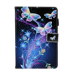 Etui en PU coloré papillon cristal pour votre Apple iPad 9.7/Air 2/Air