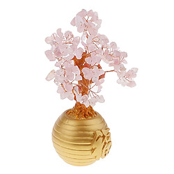 Avis richesse argent chanceux arbre feng shui cristal arbre en plastique décor à la maison rose