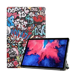 Htdmobiles Housse etui pochette simili cuir avec coque intérieure rigide pour Lenovo Tab P11 / P11 Plus TB-J606F / TB-J606X (11 pouces) - CARTOON