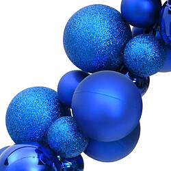 Acheter vidaXL Guirlande de Noël avec boules bleu 175 cm polystyrène