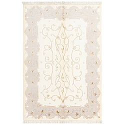 Vidal Tapis de laine 185x127 beige Darya