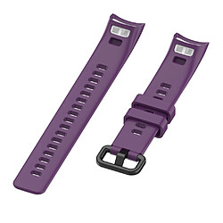 Acheter Bracelet en silicone remplacement, longueur : 95.6+124.8mm violet pour votre Huawei Honor Band 4