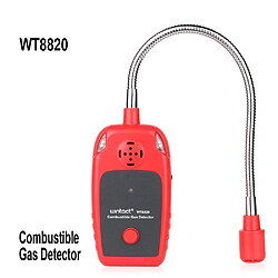 Wewoo Détecteur d'alarme de gaz combustible WT8820 pour l'analyseur de de moniteur de de fuite de naturel inflammable à la maison de légères fuites de