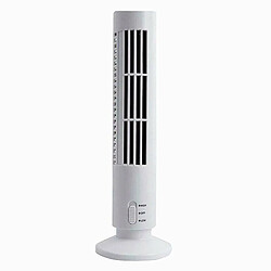 (Blanc) Climatiseur Sans Lame de Refroidissement de Ventilateur de Tour de Câble USB Portable Mini