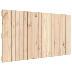 vidaXL Tête de lit murale 127,5x3x60 cm Bois massif de pin