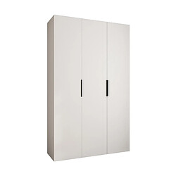 Abiks Meble Armoire à portes battantes Como 4 245,5/150/40 3 portes (blanc/noir)