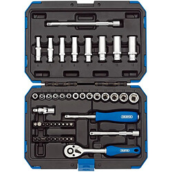 Draper Tools Jeu de douilles d'entraînement métrique 47 pcs 1/4"" 16355