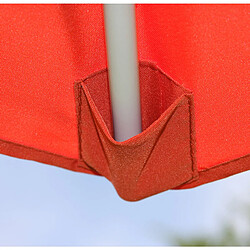 Decoshop26 Parasol de jardin Ø 3m inclinable polyester/aluminium 5kg Terracotta 04_0003884