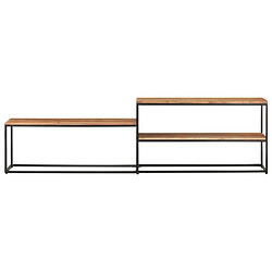 Maison Chic Meuble TV scandinave - Banc TV pour salon 180x30x50 cm Bois d'acacia massif -MN26388