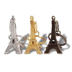 Totalcadeau Accroche-clés Tour Eiffel porte-clé argenté