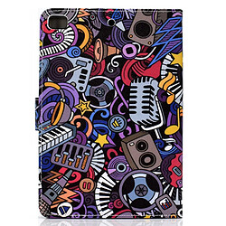 Avis Etui en PU impression universelle avec support instrument de musique pour votre Apple iPad mini (2019) 7.9 pouces/4/3/2/1