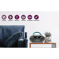 Universal Haut-parleur Mini Portable CD lecteur Bluetooth en haut