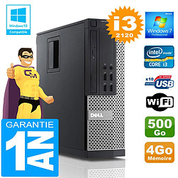 PC DELL 990 SFF Core I3-2120 Ram 4Go Disque 500 Go Wifi W7 - Occasion