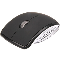 Avis Wewoo Souris sans fil noir Sans 2.4GHz 800-1200-1600dpi Snap-in émetteur-récepteur pliage sans optique /