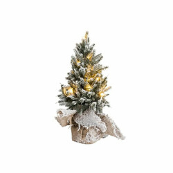 Paris Prix Sapin de Noël à LED Pot Jute 29cm Vert