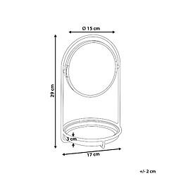 Avis Beliani Miroir de table INDRE Doré