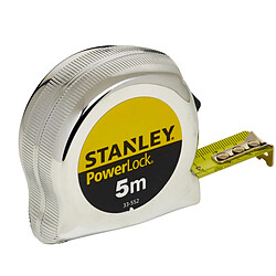 mètre ruban - stanley powerlock - longueur 5 mètres x 19 mm - stanley 0-33-552