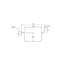 Plonge Inox Professionnelle avec Evier et Egouttoir Profondeur 550 - Distform