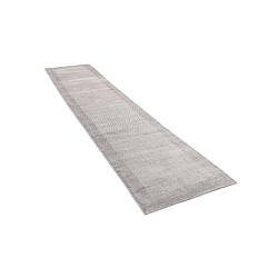 Vidal Tapis de couloir en laine 391x81 gris Darya