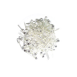 Avis 200pieces 5mm dia round led diodes électroluminescentes lampe ultra blanc brillant