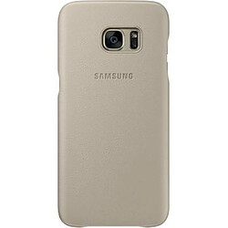 Samsung Coque Rigide en Cuir Samsung EF-VLU pour Galaxy S7 Edge Beige