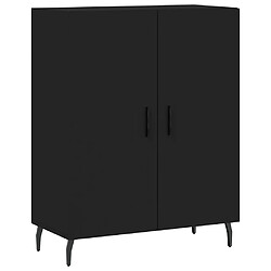 vidaXL Buffet noir 69,5x34x90 cm bois d'ingénierie