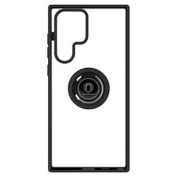 Avizar Coque Samsung Galaxy S22 Ultra Bi-matière Bague Métallique Support Vidéo noir