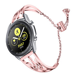 Bracelet en métal forme de couronne évidée, sangle coulissante réglable, rose pour votre Samsung Gear S3 Classic/S3 Frontier