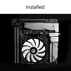 Universal Refroidisseur de CPU 1PC avec ventilateur de refroidissement silencieux, chauffage à contact direct, refroidisseur d'air de CPU ultra-mince.(blanche)