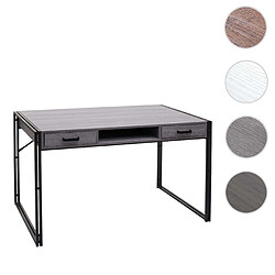 Mendler Bureau HWC-A27, table pour ordinateur, structure 3D, 122x70cm ~ gris