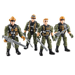 Acheter 4pcs Articulations Mobiles Soldats De L'armée Jouets Modèle Militaire Jeu De Figurine Jouet