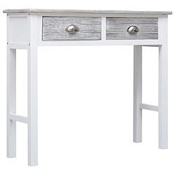 Maison Chic Table console | Meuble d'entrée | Table d'appoint Gris 90 x 30 x 77 cm Bois -GKD11098