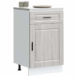 vidaXL Armoire de cuisine Porto sonoma gris bois d'ingénierie