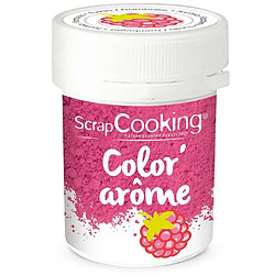 Scrapcooking Colorant alimentaire rose - arôme framboise 10 g