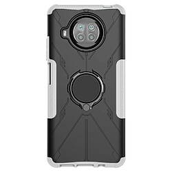 Coque en TPU anti-chute, anti-rayures avec béquille pour votre Xiaomi Mi 10T Lite 5G/Redmi Note 9 Pro 5G/Mi 10i 5G - blanc