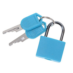 Mini Cadenas En Acier Valise Cadenas De Voyage Quotidien Avec 2 Clés Bleu pas cher