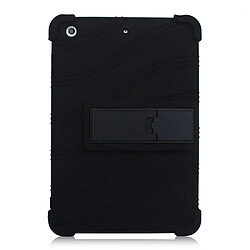 Coque en silicone Souple avec béquille noir pour votre Apple iPad Mini 3/iPad Mini 2/iPad Mini