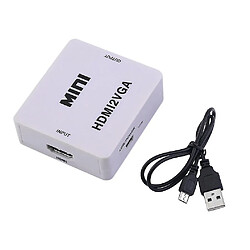 Universal Full HD 1080p HDMI à l'adaptateur VGA Connecteur de convertisseur VGA HDMI2 avec audio