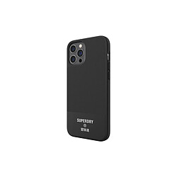 Superdry Coque pour Apple iPhone 12 Pro Max Collection Canvas en TPU Noir