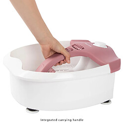 Acheter Bain de Pieds Relaxant Balnéothérapie avec Accessoires de Pédicure Massage, 80 , Blanc/Rose, Proficare, FM 3027