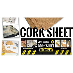 Acheter Ak Interactive Cork Sheet – Coarse Grained 200x300x2mm - Décor Modélisme