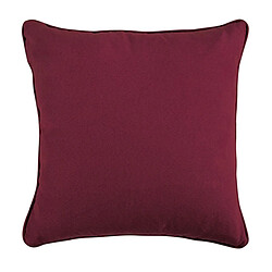 Thedecofactory SUEDEN - Coussin en suédine rouge bourgogne 40x40