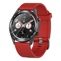 Bracelet en silicone diamant rouge pour votre Huawei Watch GT/Samsung Galaxy Watch 46mm